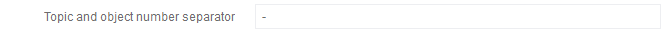 10. Topic and object number separator