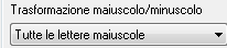 6. Trasformazione maiuscolo/minuscolo