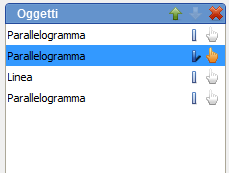 1. Elenco degli oggetti