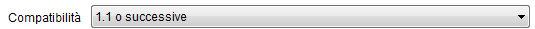 1. Elenco a discesa Compatibilità