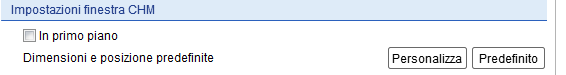 12. Impostazioni finestra CHM