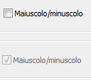 7. Distinzione maiuscole/minuscole 