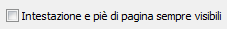 3. Intestazione  & piè di pagina visibili