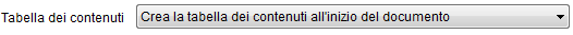 7. Tabella dei contenuti