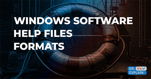 Windows Software Help Files Formats Windows Software Help Files Formats