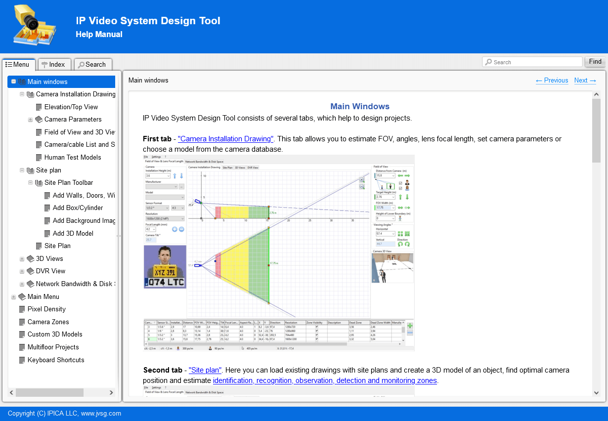 Ipica uses Dr.Explain to write docs for its IP Video System Design Tool