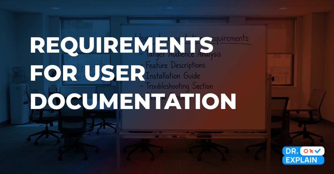 User documentation requirements User documentation requirements