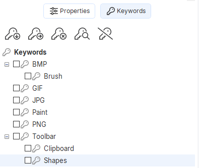 Keyword index Keyword index
