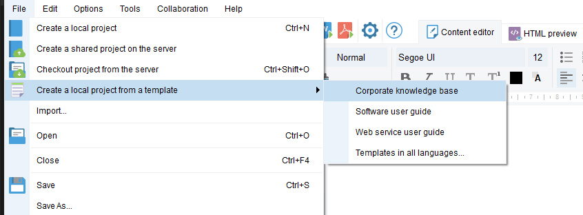 user manual templates