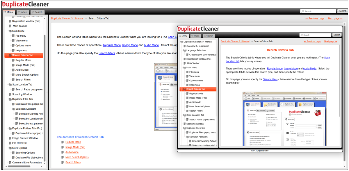 Responsive design in Dr.Explain documentation on mobile vs desktop