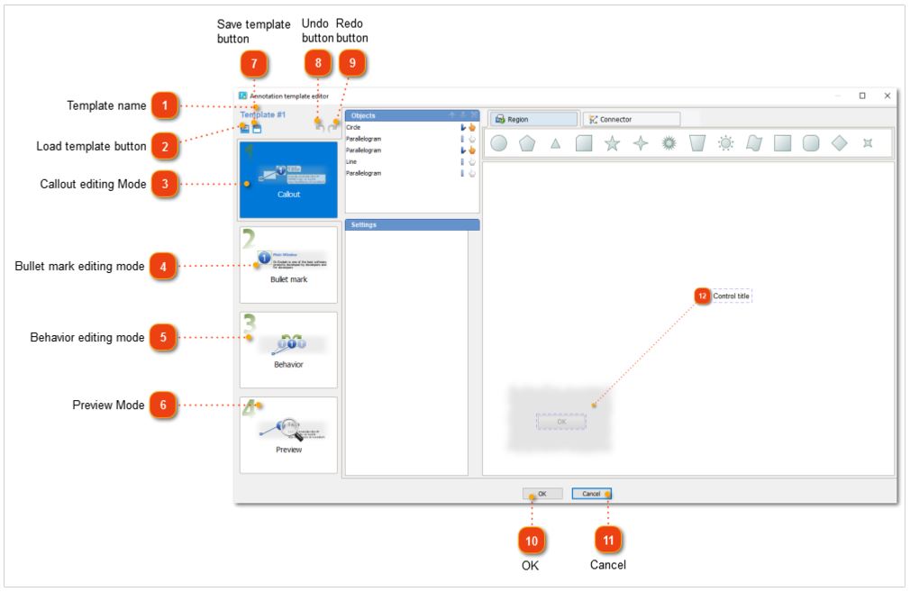 screenshot annotations in user manual templates for accounting systems